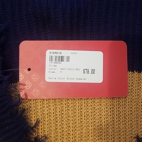 BNWT Evereve colorblock sweater (Medium) - Picture 5 of 5